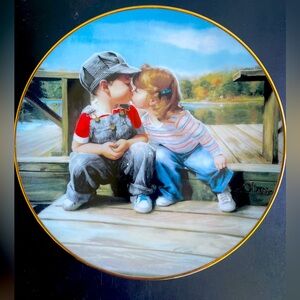 Vintage Zolan plate “first kiss”